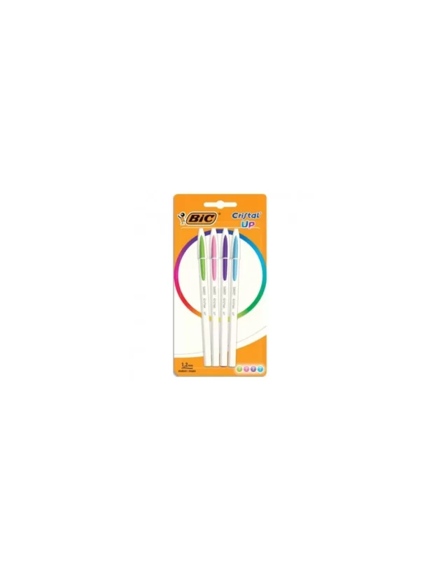 4 stylos bic cristal up asso 94987094640