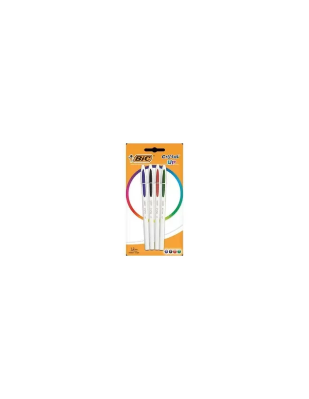 4 stylos bic cristal up classic 949871