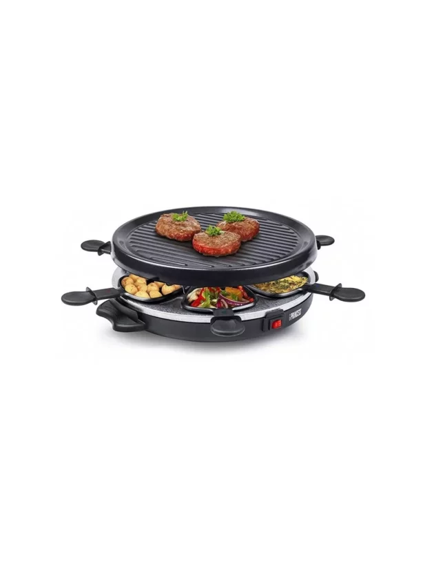 appareil a raclette gril party 6 princess 800 watt noir 162725