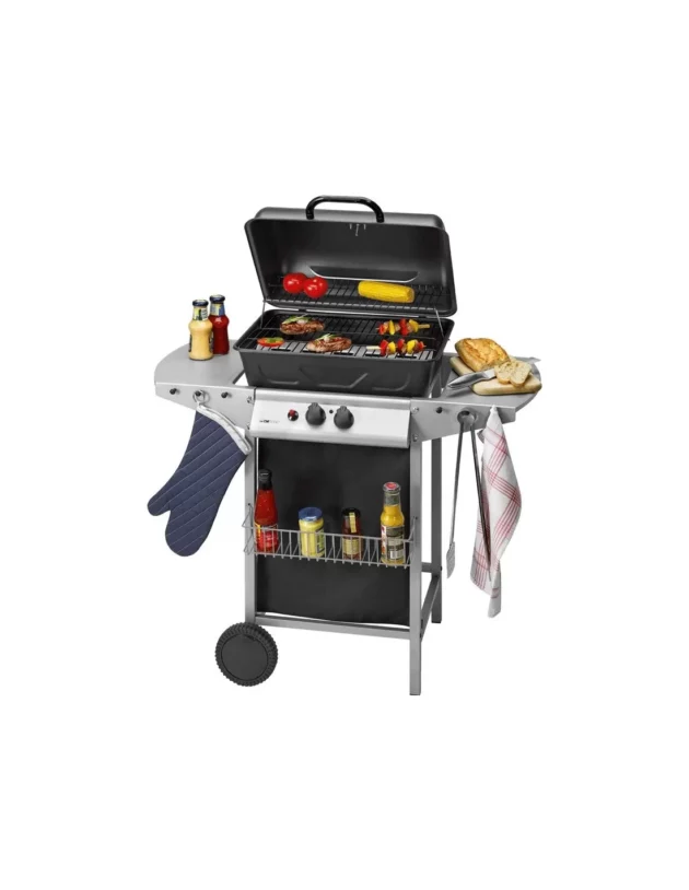 barbecue a gaz et grill clatronic 5500 watt noir gg3590