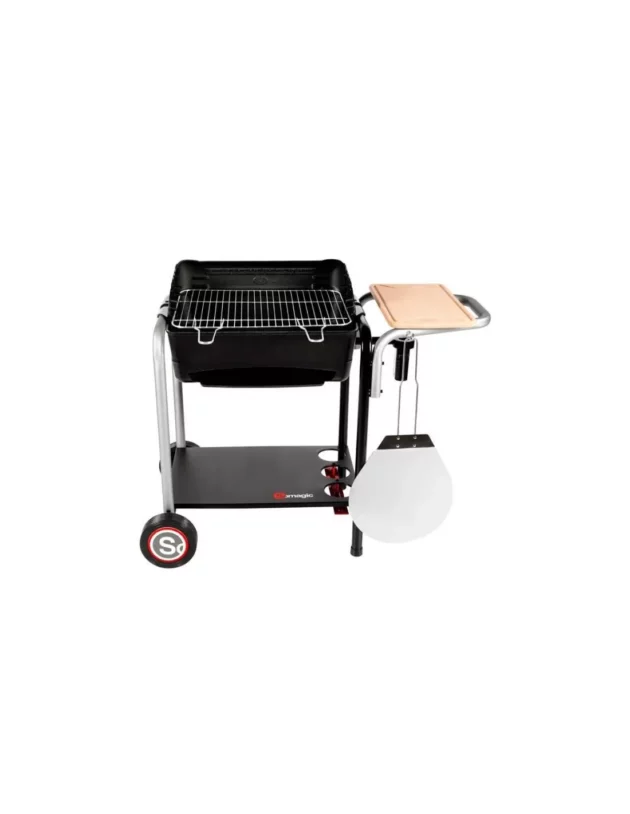 barbecue somagic 3991000b a charbon roma noir