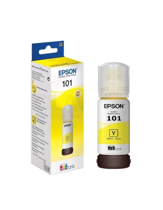bouteille d encre original epson 101 pour l4150l6190 70ml yellow