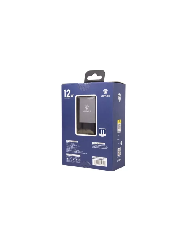 chargeur lenyes iphone usb 24a 12w 2xusb lch086