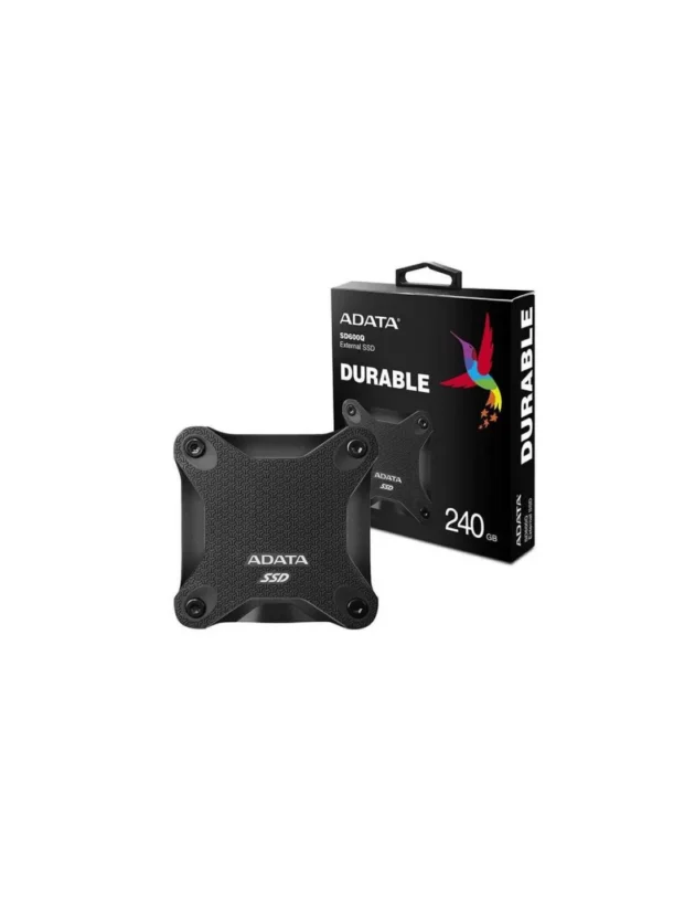 disque dur externe adata sd600q 240go ssd usb 32 noir