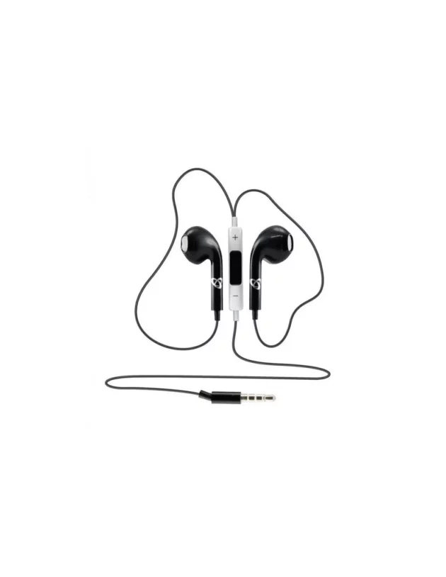 ecouteurs avec microphone sbox iep 204b noir