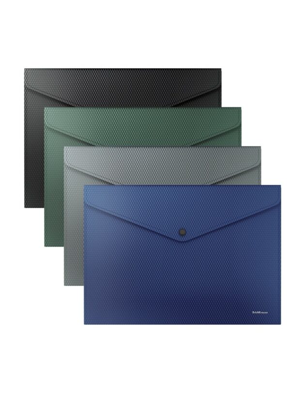 enveloppes erichkrause diamond original opaque a4 couleurs assorties 12 pieces par sachet 4630073355927