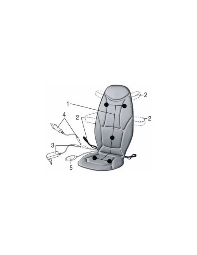 housse siege de massage vibrante beurer multi massage gris mg155