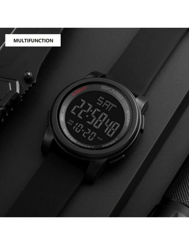 montre connectee skmei 1257 pour homme noir tunisie 1