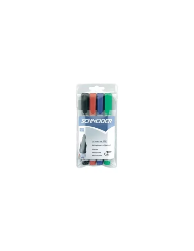 poch4 marqueurs tableau schneider maxx 290 couleur basic