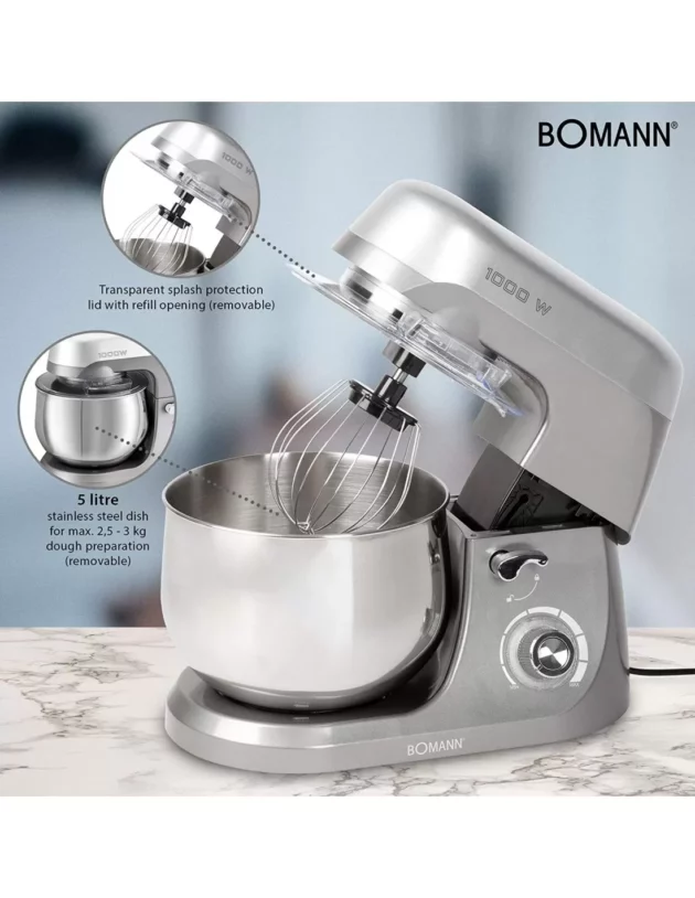 robot petrin bomann 1000 watt 5 litres gris km6009 cb 1