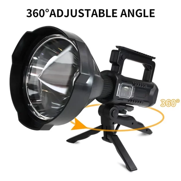 Lampe de poche LED aste USB haute puissance torche Xhp70 lampe de recherche lampe de banque